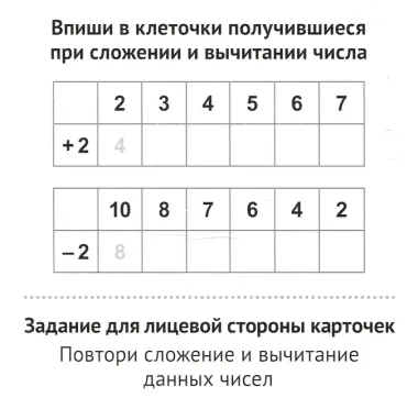 Карточки в лапочке. Счет для самых маленьких. 33 карточки с заданием на обороте