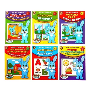 Обучающие книги. Полный годовой курс. Занятия с ребенком от 2 до 3 лет (комплект из 6 книг)