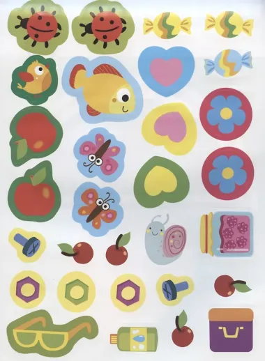 Простые линии. Книжка с наклейками