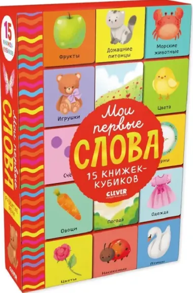 Мои первые слова. 15 книжек-кубиков. Развитие речи
