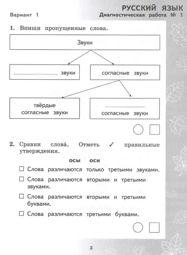 Педагогическая диагностика. Русский язык. Математика. 2 класс. Рабочая тетрадь