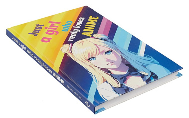 Скетчбук 138*212 48л "Just A Girl Who Loves Anime (светлый)" 160г/м2, тв.обложка