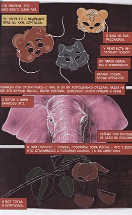 Pink Elephant. A Superhero Story! Розовый слон. Детективная история. Графический роман
