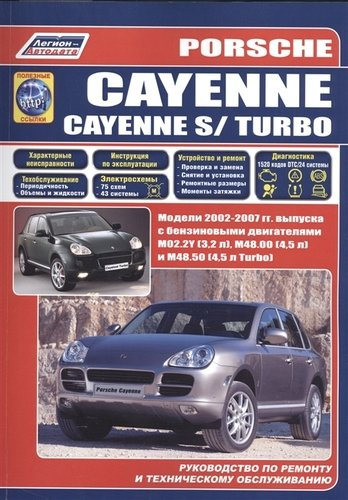 Porsche Cayenne. Cayenne S / Turbo. Модели 2002-2007 гг. выпуска с двигателями M02.2Y (3,2 л.), M48.00 (4,5 л.) и M48.50 (4,5 л. Turbo). Руководство п