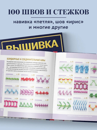 ВЫШИВКА. 100 универсальных ШВОВ и СТЕЖКОВ. Карманный гид