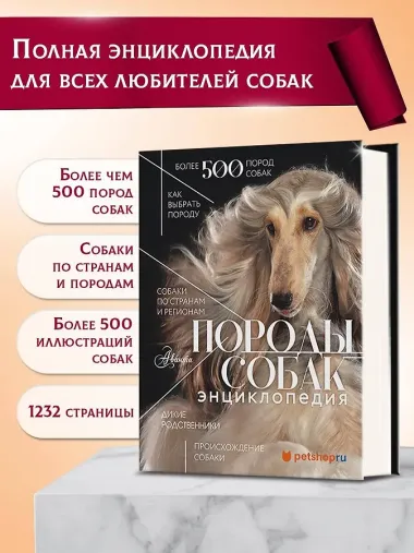 Породы собак Энциклопедия (первая обложка с борзой)