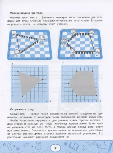 Геометрические диктанты: рисунки по координатам