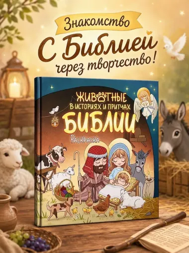 Животные в историях и притчах Библии. Раскраска