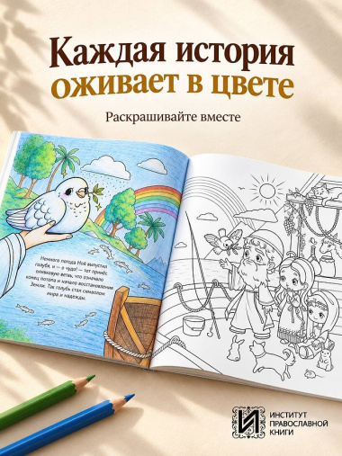 Животные в историях и притчах Библии. Раскраска