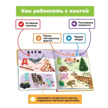 Нажималка. Русский алфавит. Говорящая интерактивная электронная книга
