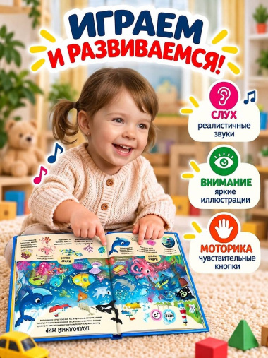 Мир вокруг. Виммельбух со звуками