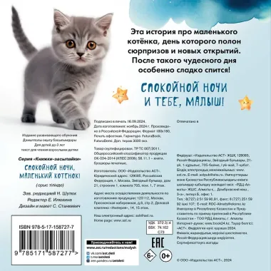 Спокойной ночи, маленький котенок!