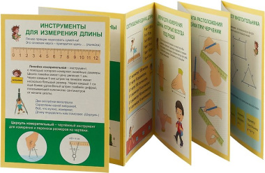 Раскладной плакат. Меры длины. Математика