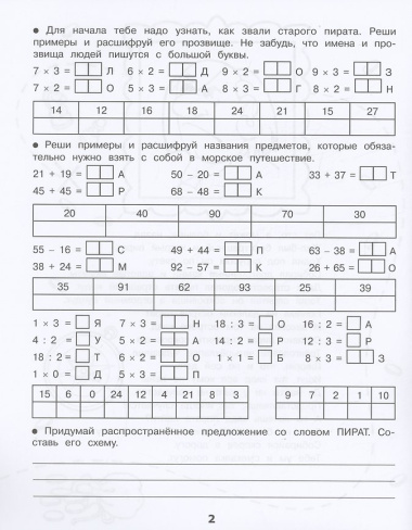 Домашние задания-квесты. 2 класс. На поиски сокровищ