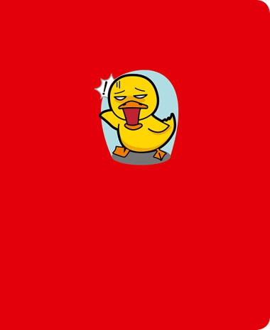 Тетрадь 48л кл. "TOTAL RED. Ducks" цветной диз.картон, тиснение цветной фольгой, ассорти