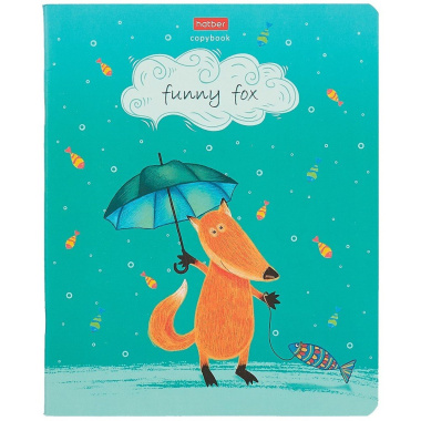 Тетрадь Funny fox, клетка, 48 листов