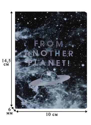 Записная книжка «From another planet», линейка, 40 листов, А6