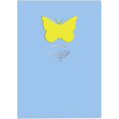 Книга для записей «Butterfly», голубая, 80 листов, А6+