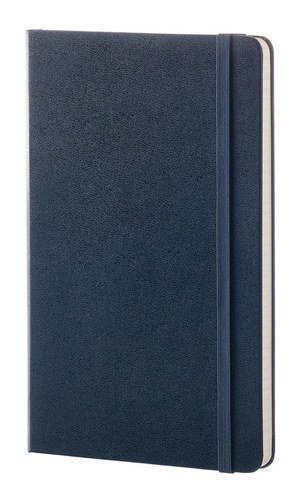 Книга для записей Moleskin Classic Large, твёрдая обложка, синяя, 120 листов, А5