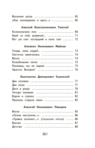 Хрестоматия для начальной школы. 1 и 2 классы