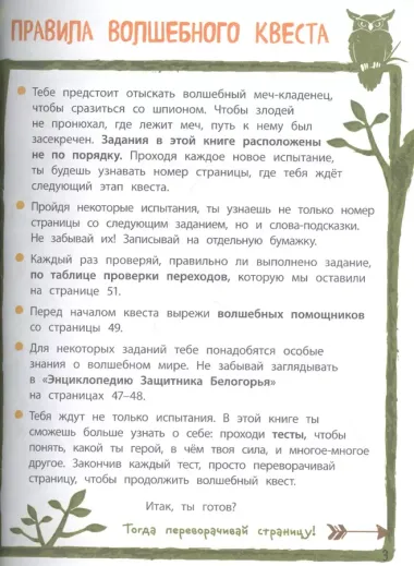 Чародейская книжица для богатырей и волшебниц. Головоломки, тесты, квест (+ наклейки)