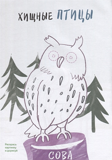 Креативная раскраска с наклейками "Птицы" (А4)