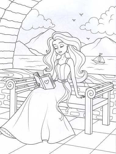 Чудесные принцессы: книжка-раскраска