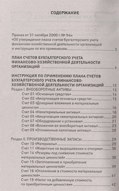 План счетов бухгалтерского учета с послед.измен.дп