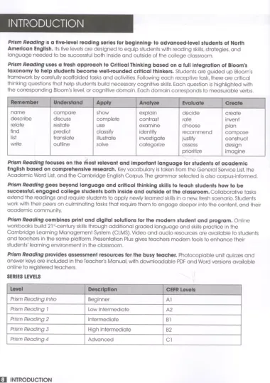 Prism Reading. Level 1. Teacher s Manual