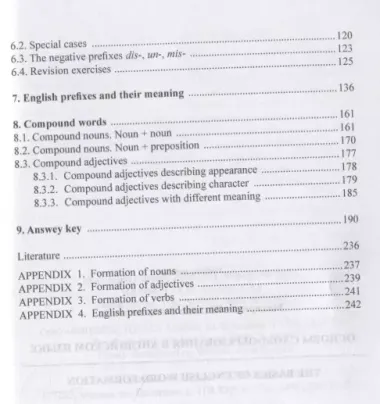 Основы словообразования в английском языке. The Basics of English Word Formation. Учебное пособие