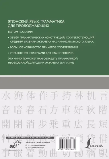 Японский язык. Грамматика для продолжающих. Уровни JLPT N3-N2