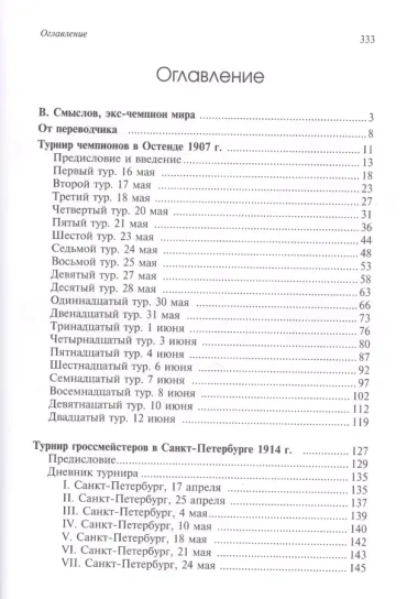 Международные шахматные турниры в Остенде (1907) и Санкт-Петербурге (1914). Турниры чемпионов