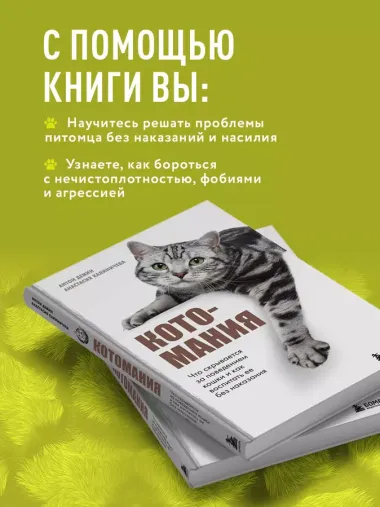 Котомания. Что скрывается за поведением кошки и как воспитать ее без наказания