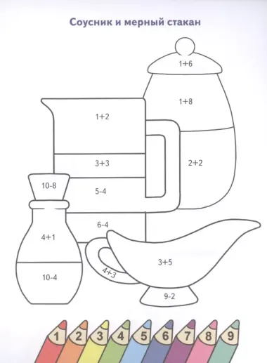 Раскраска Посуда
