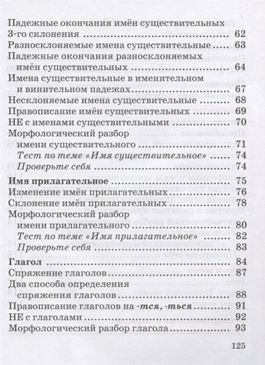 Русский язык в таблицах и схемах с мини-тестами: курс начальной школы