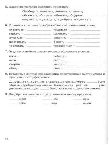 Русский язык. 3 класс. Зачетная тетрадь. Тематический контроль знаний учащихся. ФГОС