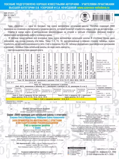 3000 примеров по математике. Счет в пределах десятка. С ответами и методическими рекомендациями. 1 класс