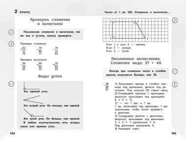 Справочник по математике для учеников 1-4 классов