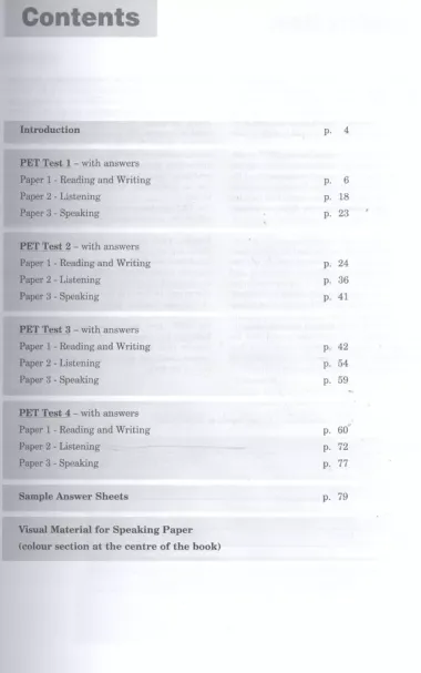 Practice Tests for the PET Students Book 1