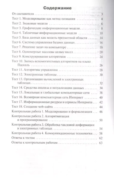 Контрольно-измерительные материалы. Информатика. 9 класс