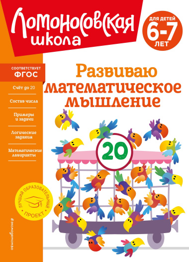 Развиваю математическое мышление. Для детей 6-7 лет