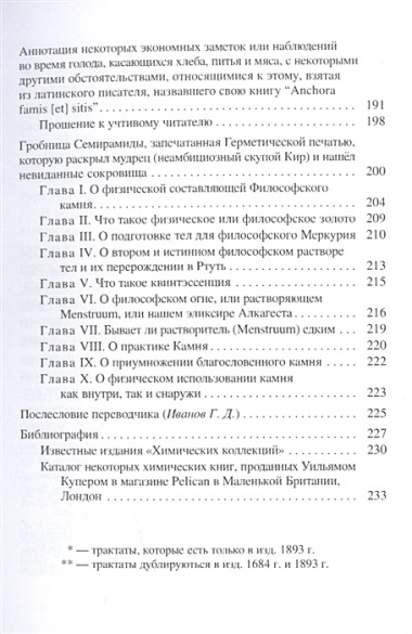 Collectanea Chemica. Редкие трактаты по герметической медицине и алхимии