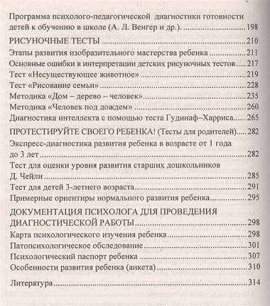 ФГОС ДО Психодиагностика детей в ДОУ.  Методики, тесты,  опросники. 319 стр.