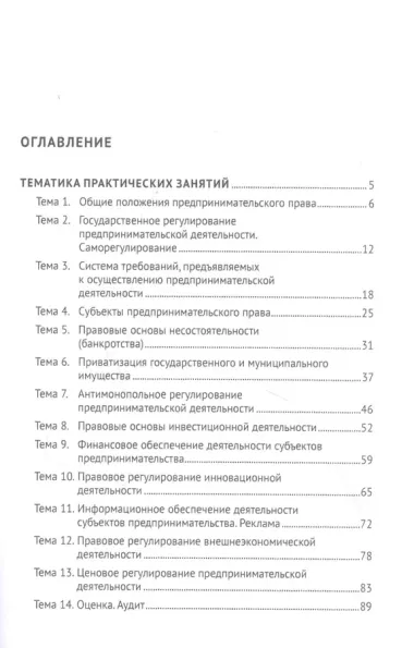 Предпринимательское право: практикум