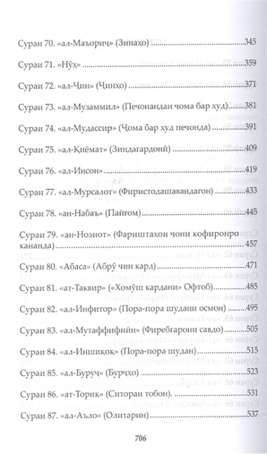 Священный Коран смыслы на Таджикском языке. Том-5