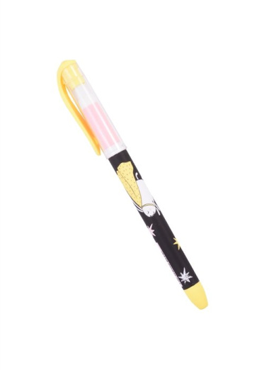 Ручка гелевая синяя "Yellow clip", 0,5 мм