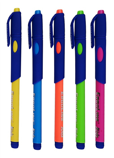 Шариковая ручка «Ultra Glide ErgoLine Kids», синяя, Erich Krause