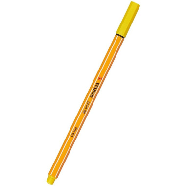 Капиллярная ручка «Рoint» 44, жёлтая, Stabilo