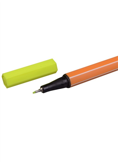 Капиллярная ручка «Рoint» 024, неоново-жёлтая, Stabilo