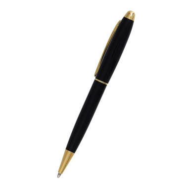 Ручка «Premier» чёрная с жёлтым металлом в подарочной упаковке